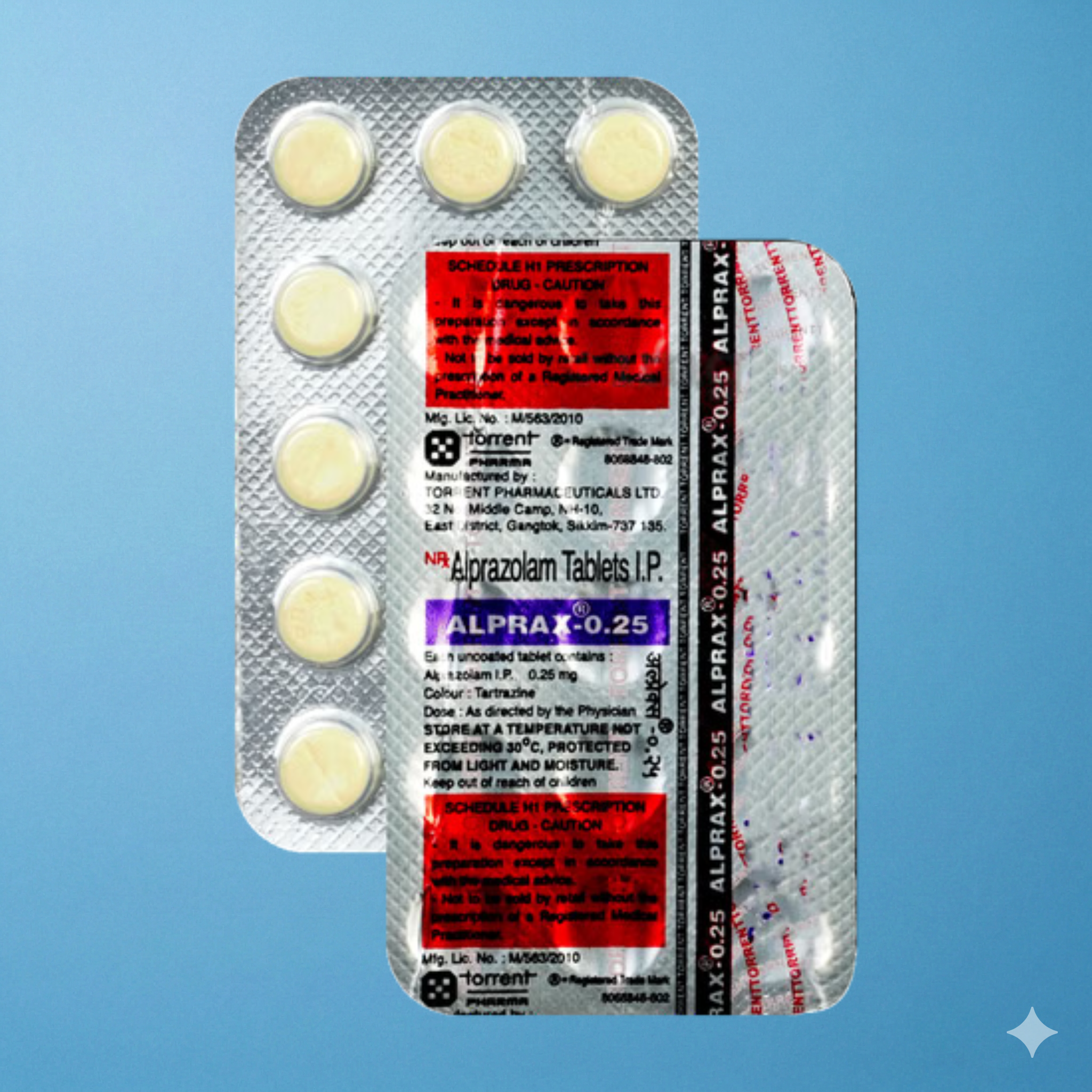 Alprazolam 0.25mg 1 Alprazolam 0.25mg